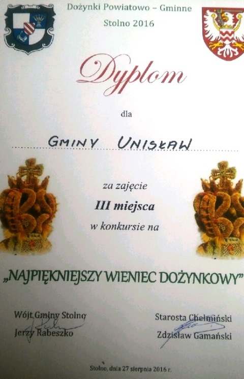 Wieniec sołectwa Stablewice